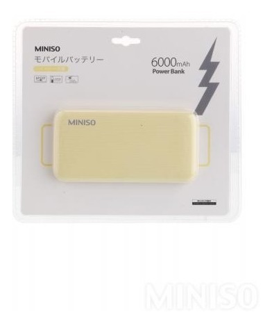 Power Bank 6000mah De Moda Jp105 12.6*6.48*1.4cm Miniso 