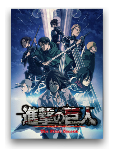 Póster Papel Fotográfico Expedición Snk Anime Manga 80x120