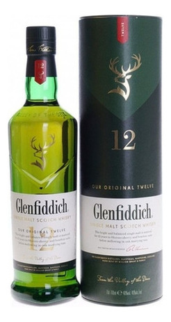 Whisky  Glenfiddich  Single Malt  12  Anos 750ml