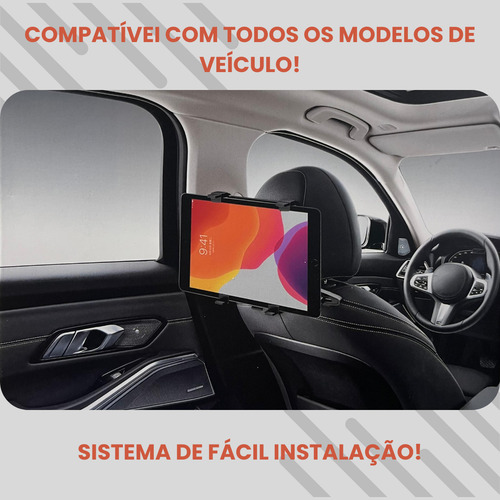 Suporte Tablet/iPad Veicular Encosto Cabeça Banco Carro