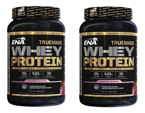 Imagen 1 de 2 de True Made Whey Protein 2 Lb 2x1 Ena Sport Proteína Aislada Y Concentrada