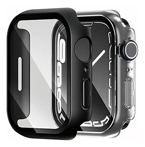 Protector Para Reloj Apple Watch 41mm Negro S 7 45 Mm