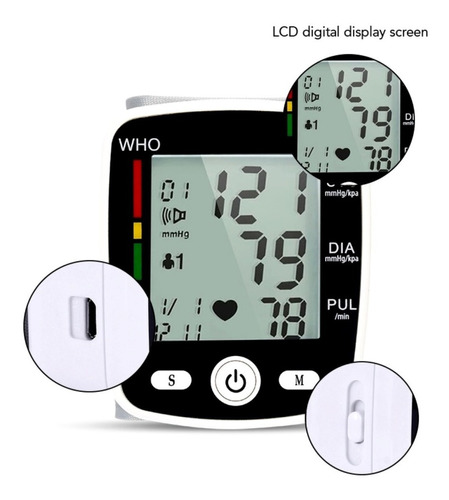 Tensiometro Digital Usb Con Sonido Muñequera Portatil