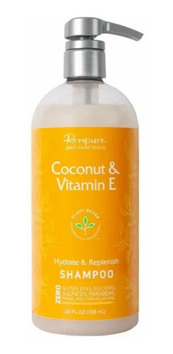 Shampoo Renpure,coco Y Vitamina E, Fuerza Y Brillo