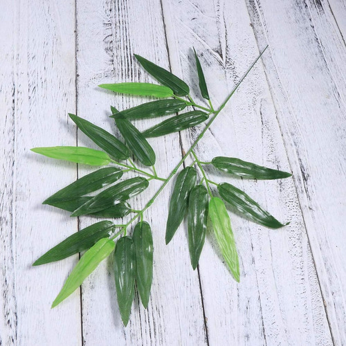 Ramo Artificial Hoja De Bambú 68cm.