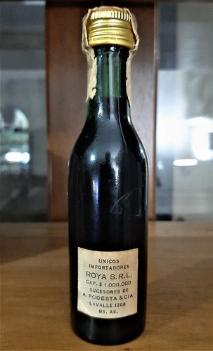Botellita Miniatura Vermouth Riccardonna Italia Cerrada 1970 (Usado)