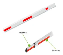 Comprar Zkteco Brazo Telescópico De Aluminio De 2.6 M Hasta 4.5 Metros Para Barrera Modelo Telescopic Boom(4.5m) \u002F Compatible Con Barrera Vehicula Cmp200