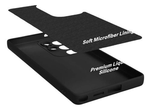 Funda Samsung S25 Ultra Silicona Negra Antideslizante Negro Lisa