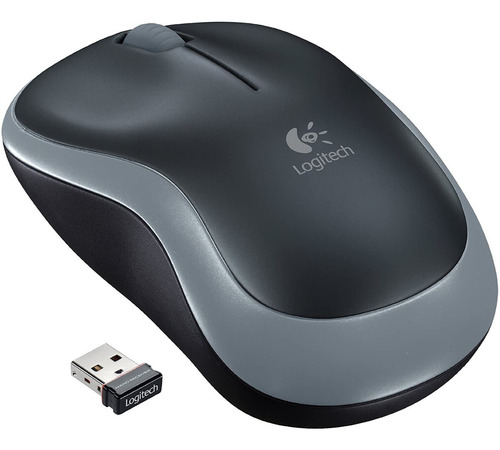 Mini Mouse Inalambrico Logitech M185 Wireless Negro Backupuy