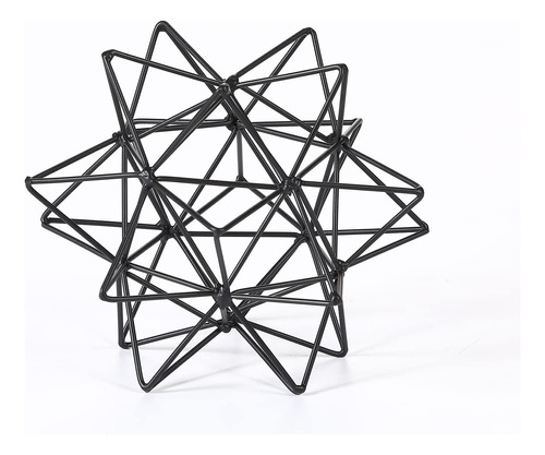 Decoracion Mesa Geometrica Metal Escultura 3d Para
