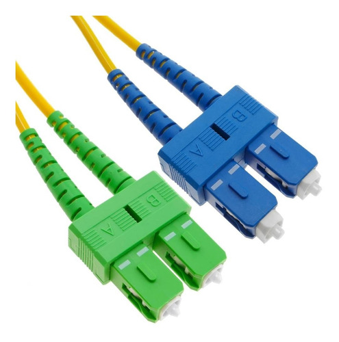 Patch Cord Duplex Fibra - Sc/apc - Sc/upc 2.0mm 3 Mts - Iu