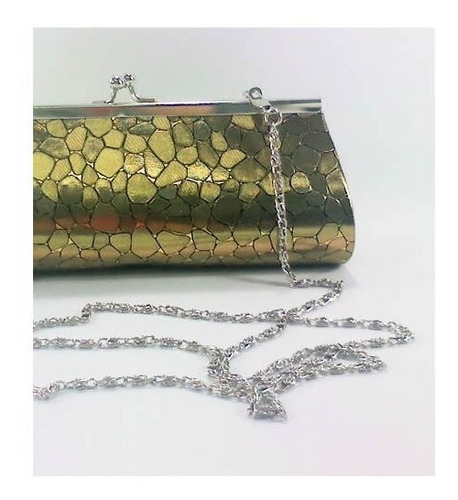 Bolsa Clutch De Mão Para Festa Dourada Novo