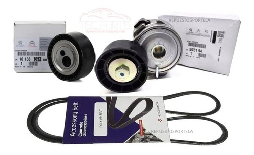 Kit Correa Poly V 100% Original Peugeot 206 207 1.9 Diesel