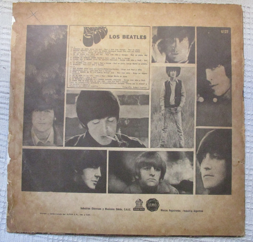 Imagen 2 de 4 de Los Beatles - Rubber Soul (odeon 6127)