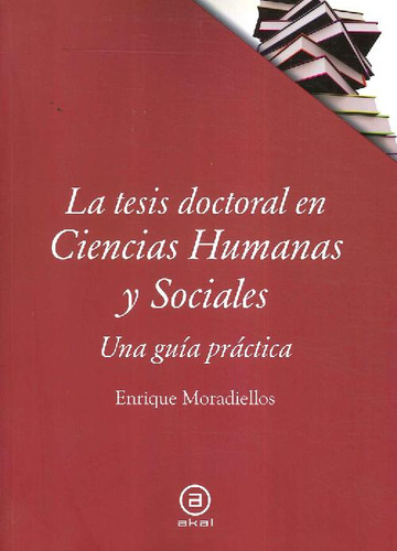 Libro La Tesis Doctoral En Ciencias Humanas Y Sociales De En