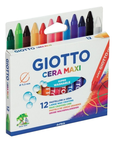 Maxi Crayon Giotto X6 Fluo