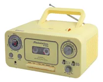 Comprar Reproductor De Cd Estéreo Portátil Con Bluetooth, Radio Am\u002Ffm Y Reproductor\u002Fgrabadora De Cassette - Diseño Retro Clásico Color Amarillo