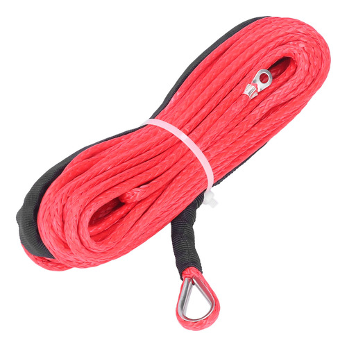 Cable De Cabrestante Sintético Rojo Rojo De 4,8 Mm X 15 M, 5