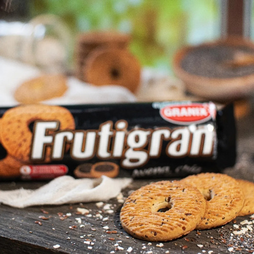 Imagen 3 de 9 de Galletitas Frutigran Avena Chia Y Lino Granix - X6 Paquetes