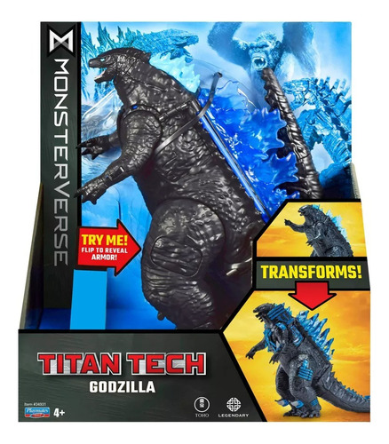 Figura Godzilla Monsterverse Titan Tech Godzilla 21 Cm 