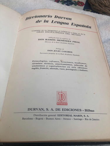 Diccionario Durvan De La Lengua Española