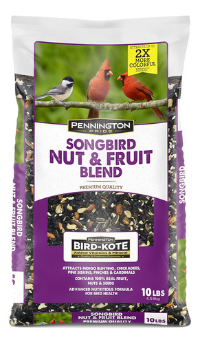 Songbird Nut & Fruit - Mezcla De Semillas Para Pájaros Silve