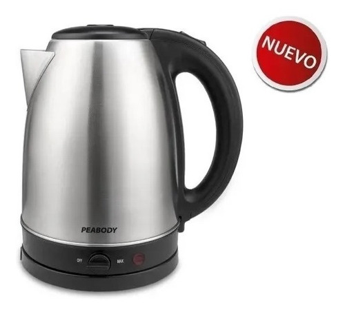 Imagen 3 de 10 de Pava Electrica Peabody Pe-k1708 1,7l Acero Inoxidable
