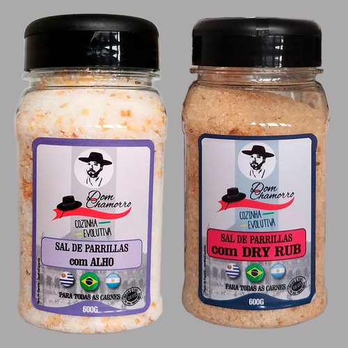 Kit Sal De Parrilla Dry Rub E Alho Dom Chamorro