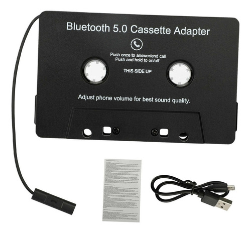 Adaptador De Cassette Bluetooth A Auxiliar Con Batería Fs7