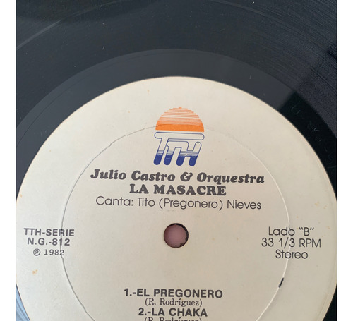 Lp Júlio Castro Y Orquesta La Masacre