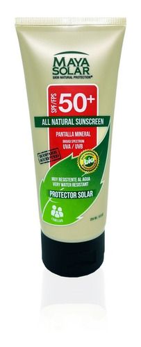 Bloqueador Solar Biodegradable En Crema Fps 50+ 204ml