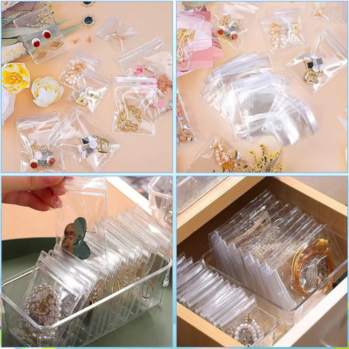 Kit 120 Bolsas Ziplock Organizador Porta Joyas