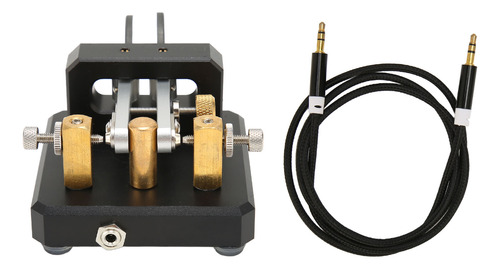 Cw Morse Key Double Paddle Automático De Onda Corta Portátil