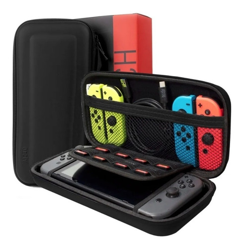 Imagen 6 de 6 de 7-1 Kit Funda Nintendo Switch Orzly + Vidrio 9h Premiun + Silicona Completo Estuche Accesorios Joy Con