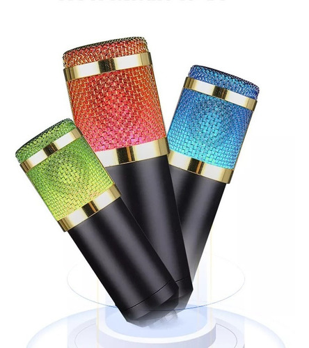 Imagen 5 de 10 de Micrófono Condenser Elefir F800 Rgb Usb Profesional Premium