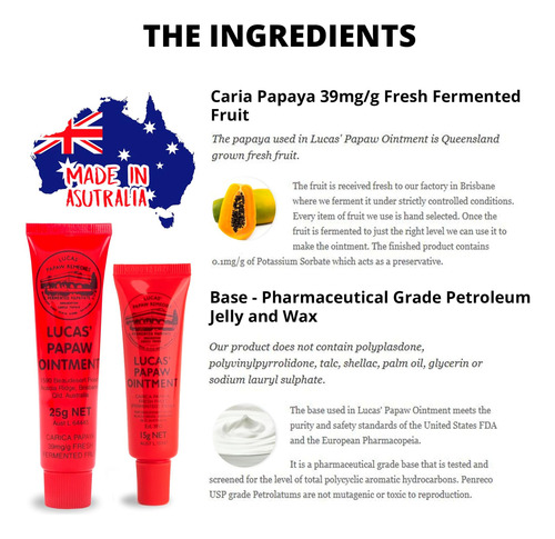 Ungüento Labial Lucas Pawpaw, Crema Lucas Pawpaw, Ungüento L
