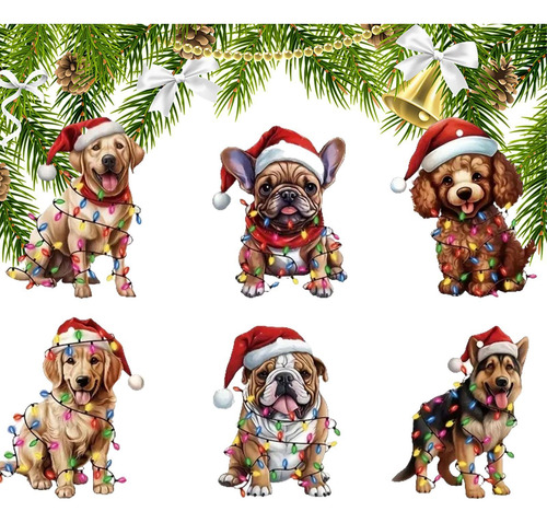 Del Árbol De Navidad Del Perro Ornamento Acrílico Del Árbol