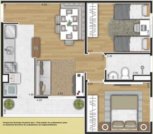 Apto 2 Dorm Ed Res Unico | Rosa E Rangel - 2275a