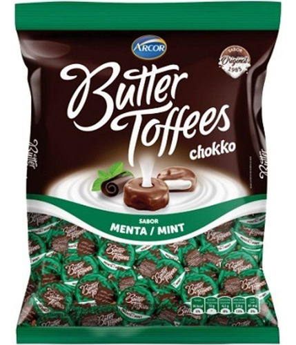 Bala Butter Toffees Chokko Menta 500g - Arcor