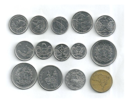 1 Cruzeiro 1945 1990 + 100 E 500 Cruzeiros 1992 + 10 Moedas