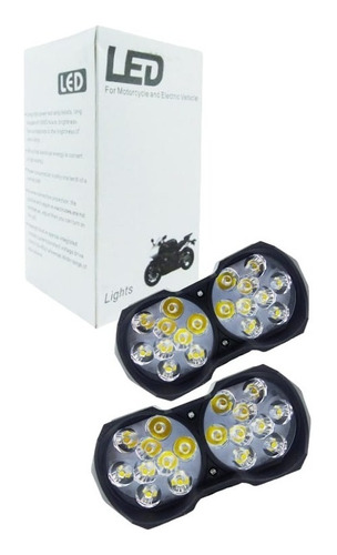 X2 Neblineros Foco Led 18watt Para Moto 18led 12-24volt