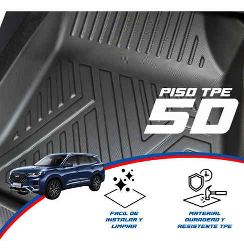 Piso De Auto 5d Tpe Chery Tiggo 8 Pro 2021-2024 3 Filas