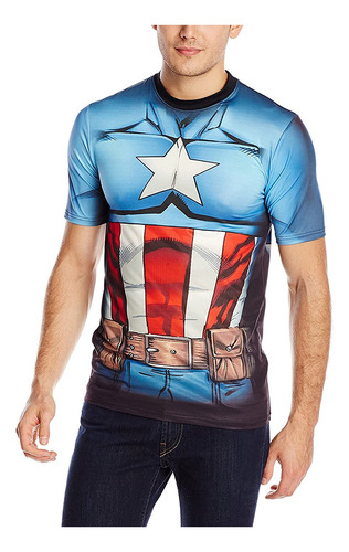 Capi Postura De La Camiseta De Marvel Capitán América De Los