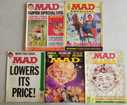 Lote De 5 Revistas Mad