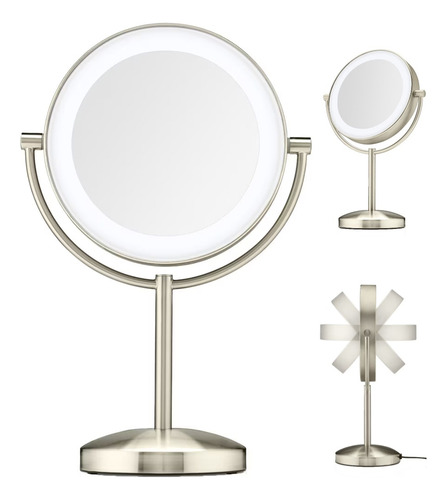 Espejo De Tocador Maquillaje Luz Led Y Aumento 1x/10x Conair