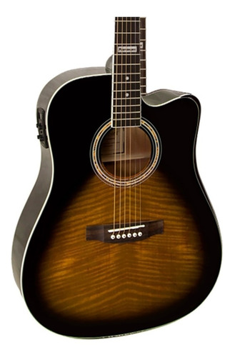 Imagem 4 de 5 de Violão acústico Giannini Performance GF-1D CEQ Agathis para destros tobacco sunburst verniz brilhante