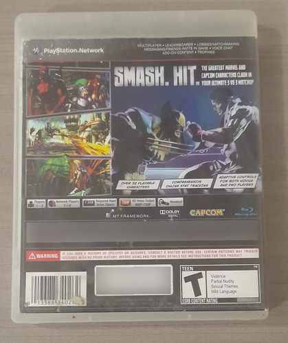 Marvel Vs Capcom 3 Fate Of Two Worlds Ps3 (Usado)
