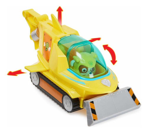 Paw Patrol Vehículo De Rescate Aqua Pups Rubble