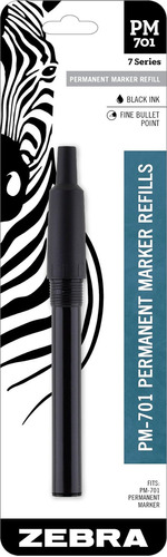 Zebra Pen Pm-701 Recambio Marcador Permanente Acero Punta 1