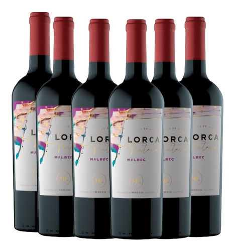 Vino Malbec Lorca Fantasía Bodega Foster 750 cc Pack X 6 u